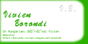 vivien borondi business card